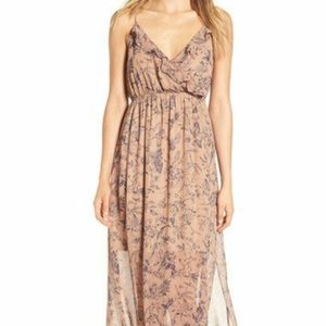 Soprano floral, v-neck maxi dress w/ side …